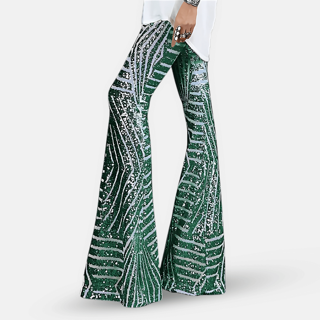Charly | Women's Sequin Flare Pants