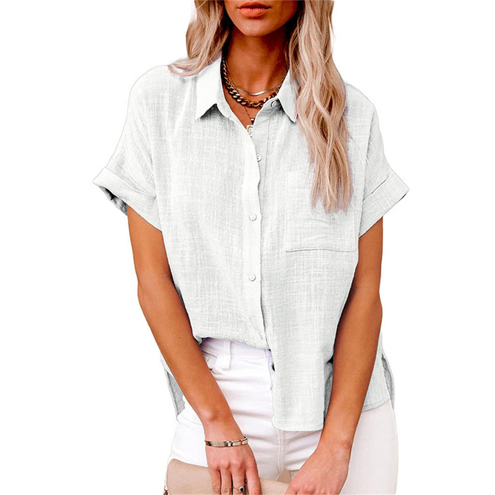 Charly | Women's Short Sleeve Button-Up Shirt