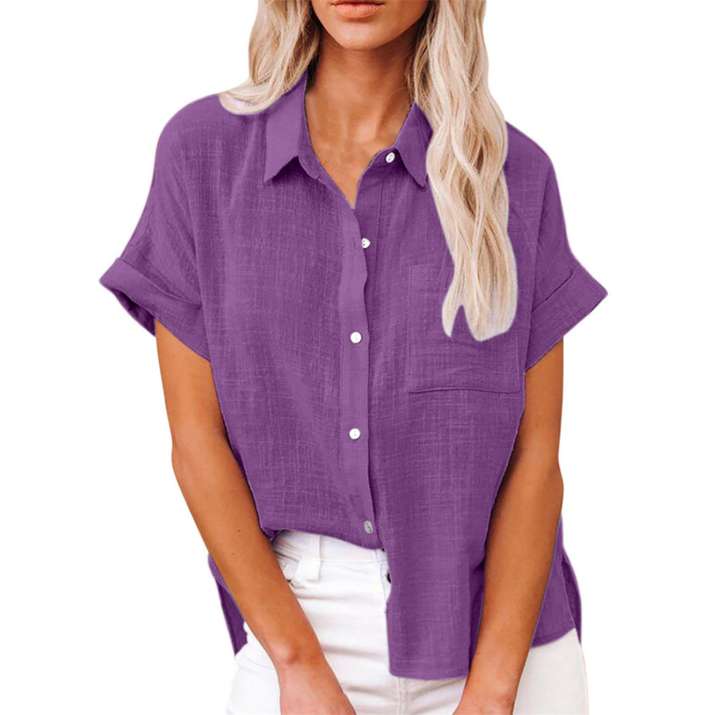 Charly | Women's Short Sleeve Button-Up Shirt