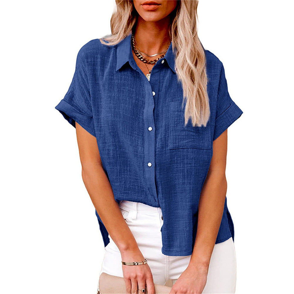 Charly | Women's Short Sleeve Button-Up Shirt