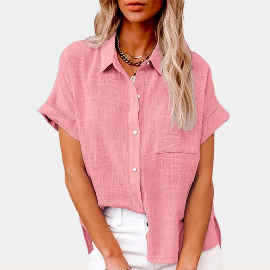 Charly | Women's Short Sleeve Button-Up Shirt