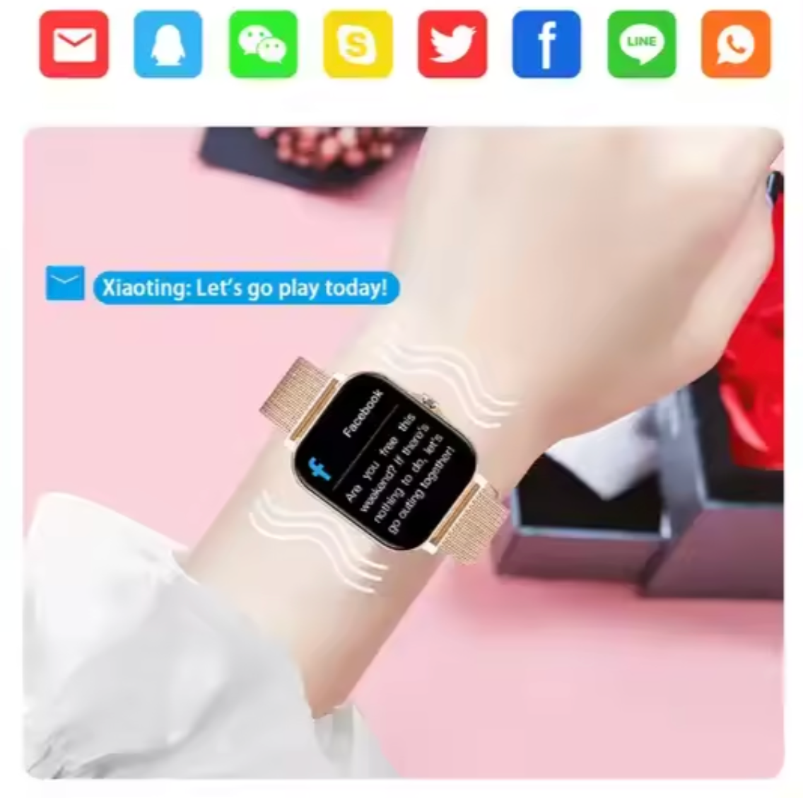 Charly | Women's Smartwatch with Mesh Band
