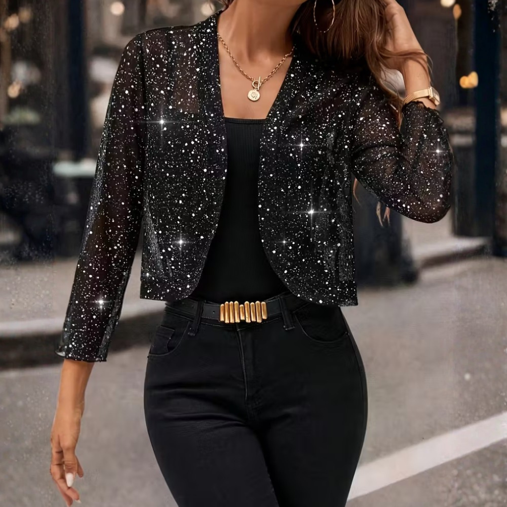 Charly | Women's Sparkle Sequin Cardigan Jacket