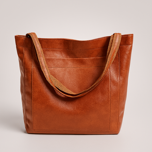 Charly | Women's Structured Tote Bag with Exterior Pocket