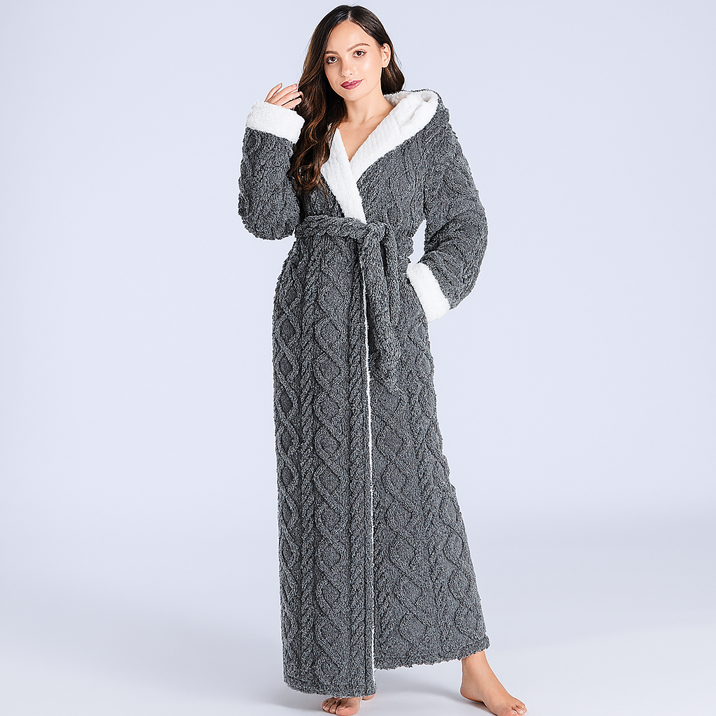 Charly | Women's Thick Hooded Bathrobe