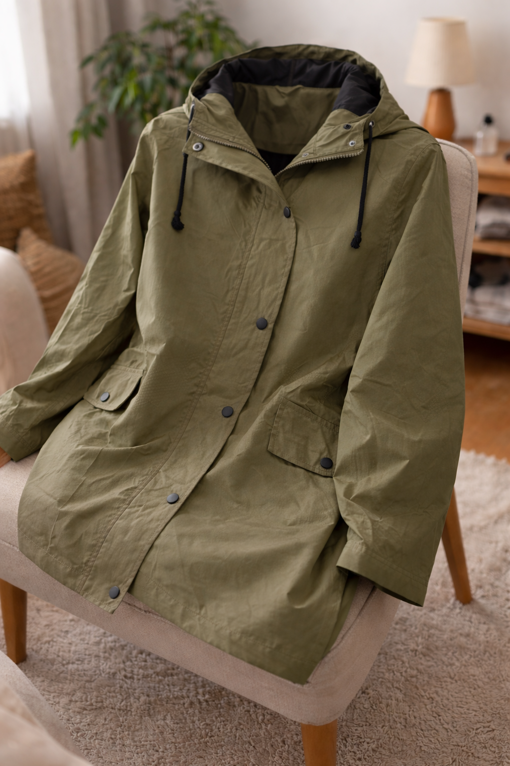 Charly Women's Transitional Jacket with Hood Lightweight