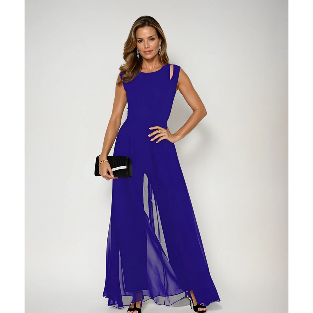 Charly | Women's Wide-Leg Jumpsuit with Cutout Shoulders