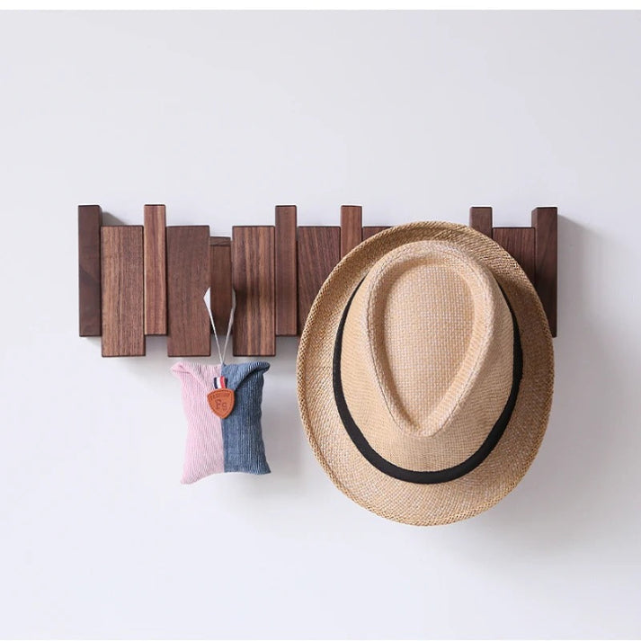 Charly | Wooden Coat Rack with Piano Key Design
