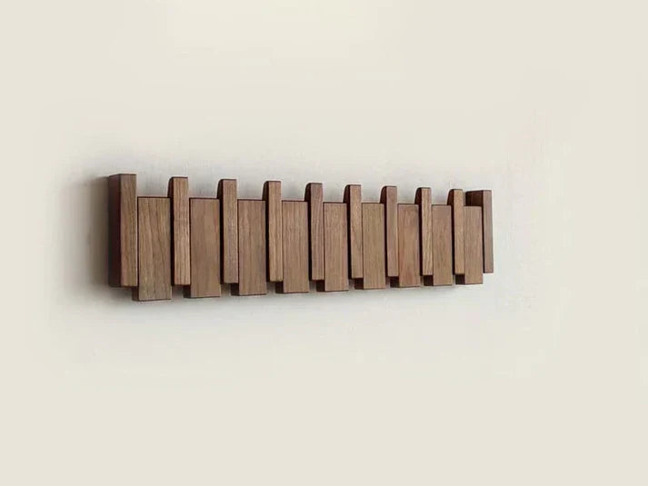 Charly | Wooden Wall Hook Rack Piano Design
