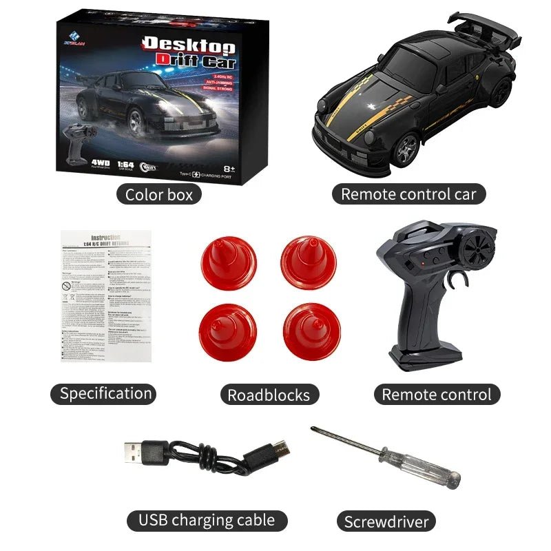 DRIFTLITE – Mini 4WD RC car with stable control and fast acceleration