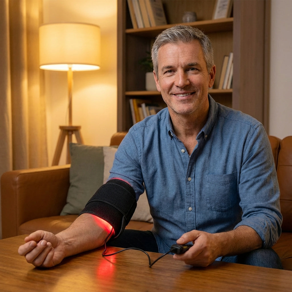 Dual-Wavelength Red & Near-Infrared Light Therapy Pad for Elbow & Joint Comfort