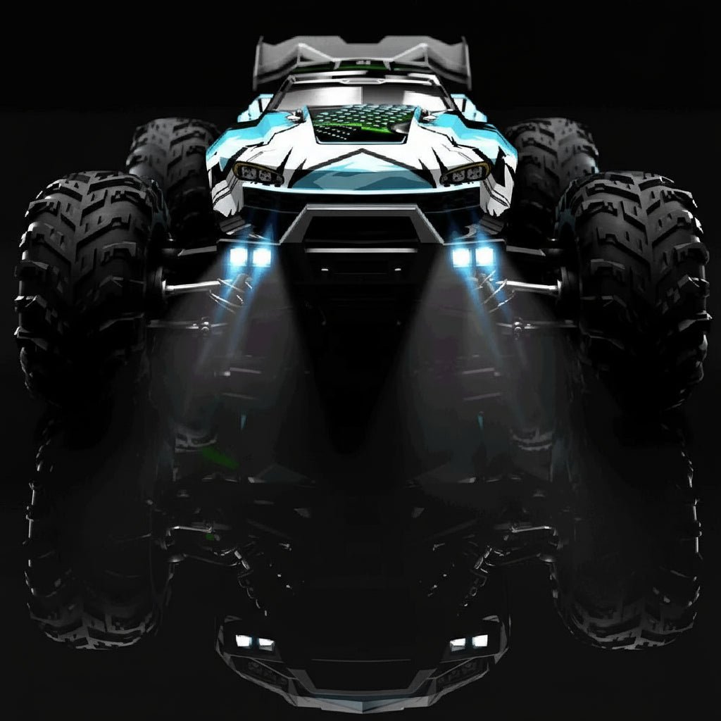 DUSTFORCE – 1:16 all-wheel-drive electric truck with LED headlights and treaded tires