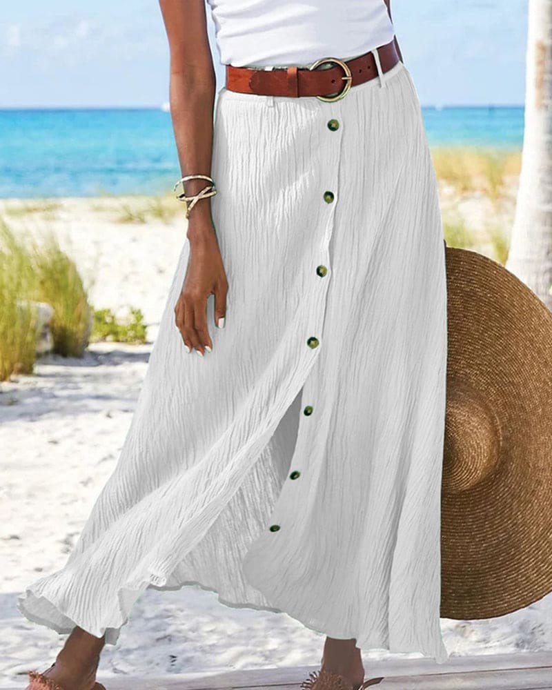 Eliana - Long Buttoned Skirt Eliana