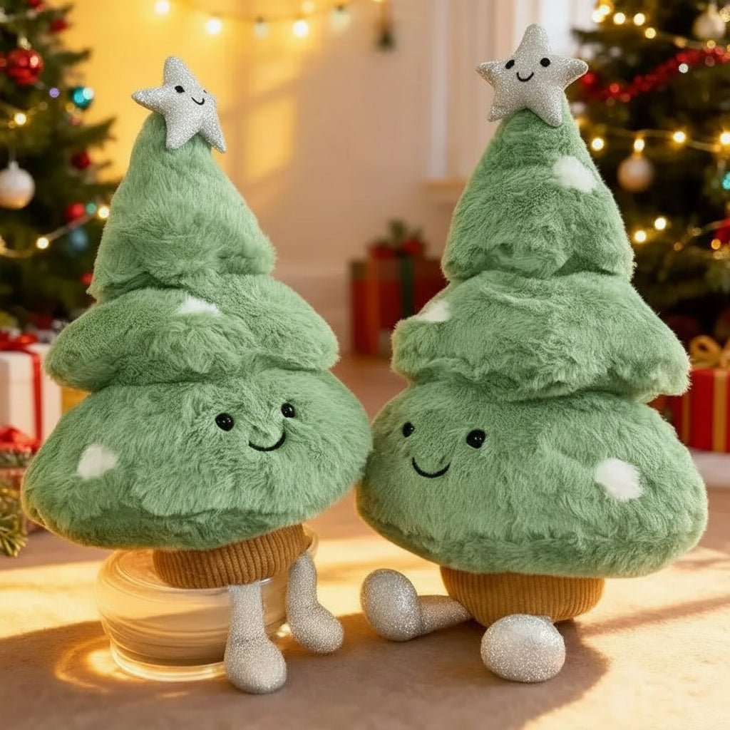 FESTIVETREE – Cute Plush Christmas Tree Figurine for Cozy Christmas Rooms