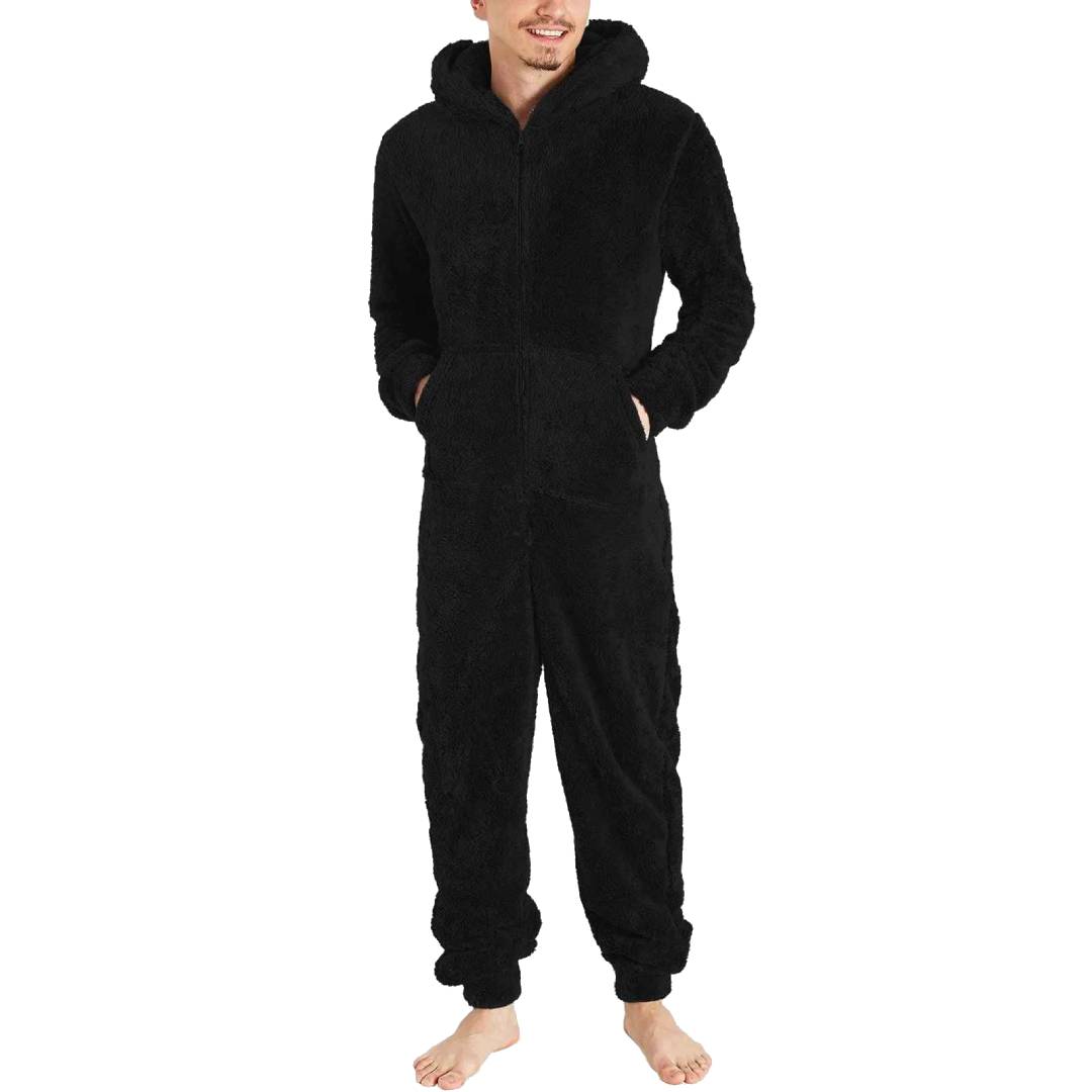 Fleece jumpsuit men - warm & cozy overall