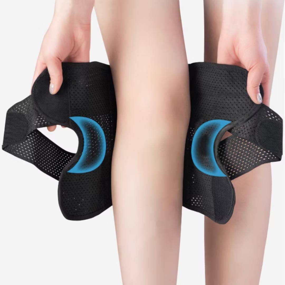 FlexGuard Knee Pads | with Support Compression Springs and Tension Strap - for Stability - Pain Relief and Protection Charly