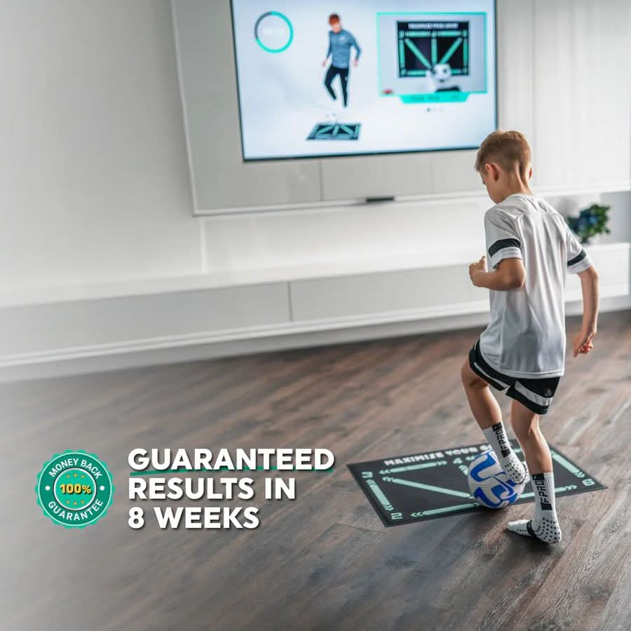 FOOTMASTER - Non-slip Soccer Training Mat for Effective Technique Training, Coordination, and Ball Control Indoors