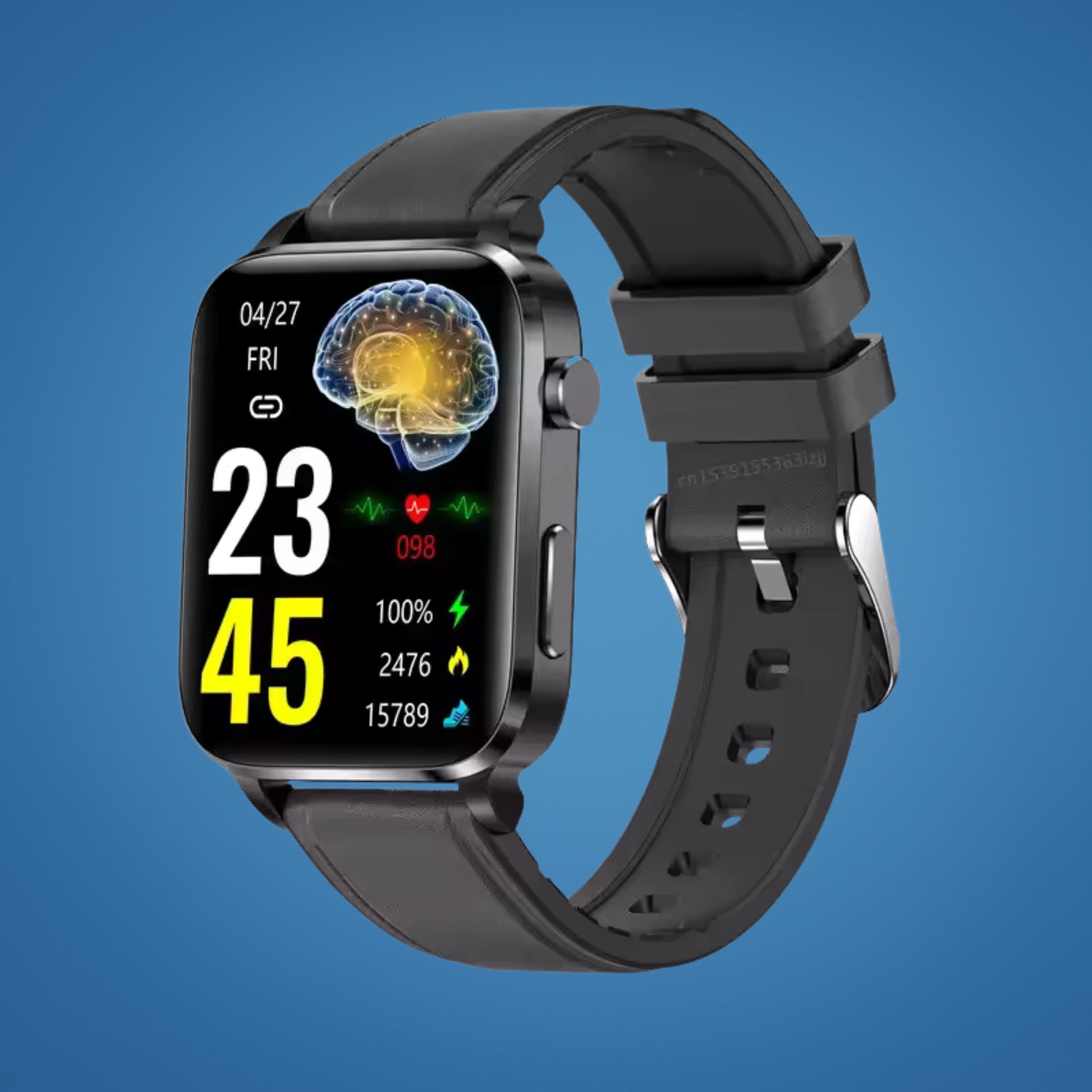 GlucoWell | Non-Invasive Diabetes Smartwatch – Blood Sugar Monitor – HD Display – Pain-Free Glucose Tracking for Adults Charly