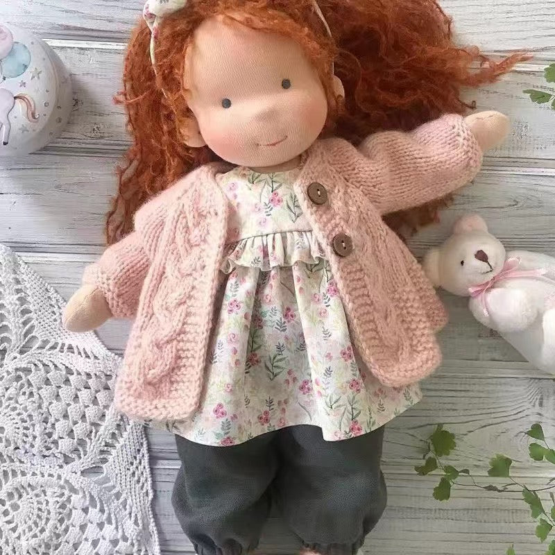Handmade Waldorf Doll in Soft Fabric - Creative Toy for Children