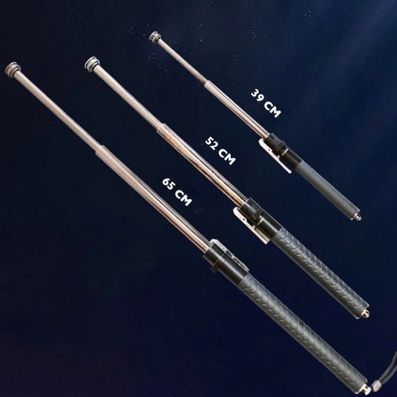 HIKESHIELD - Adjustable Alloy Steel Hiking Stick with Anti-Slip Handle for Stable Support While Hiking and Traveling