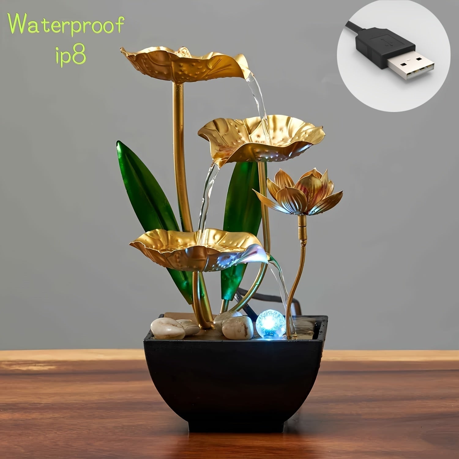 Indoor Fountain Lotus Serene – Soothing and Ambient