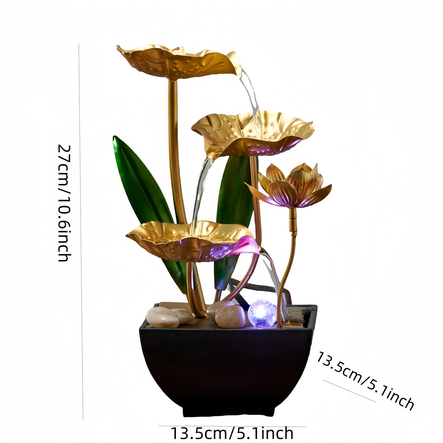 Indoor Fountain Lotus Serene – Soothing and Ambient