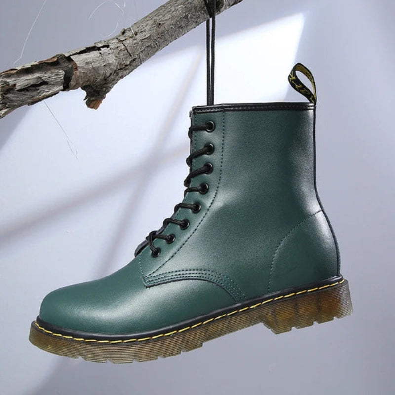 Lace-up Ankle Boots for Women with Non-slip Sole