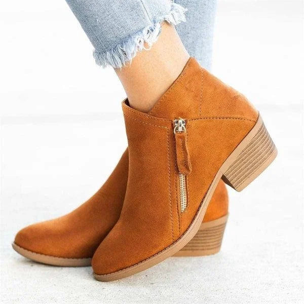 Leather Orthopedic Ankle Boots - Helena