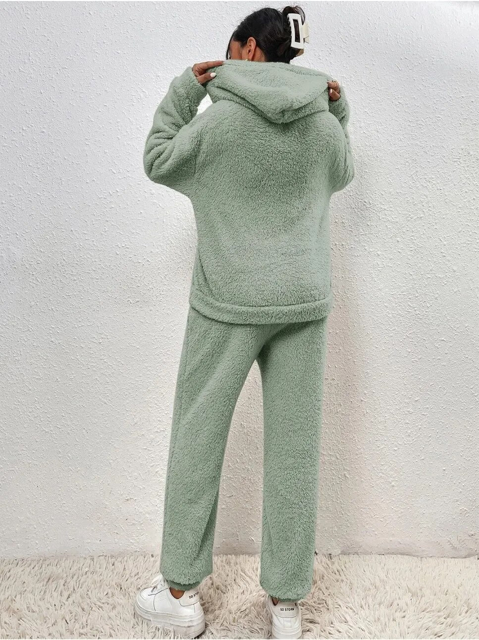 LuxeCuddle Ultra-Comfortable Teddy Hoodie Pajama | Treat Yourself to Unmatched Comfort and Style for Relaxation at Home