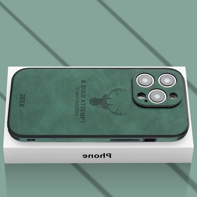 Luxury Deer Leather iPhone Case - Veltro