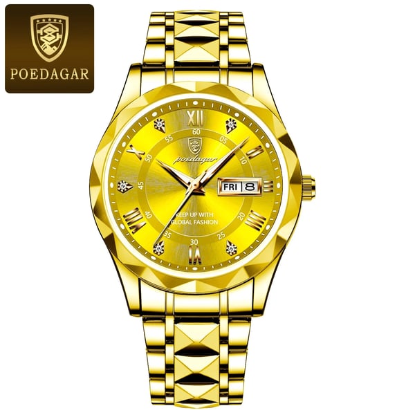 Luxury Waterproof Men's Watch from a Premium Brand with Luminous Function