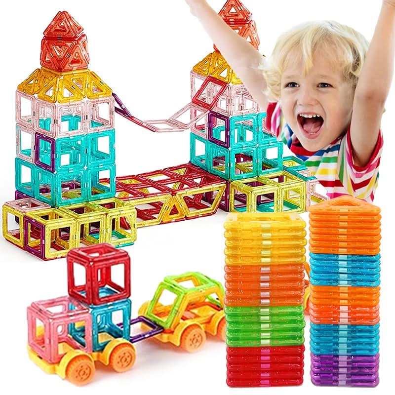 MagnaBuilder Set - Creative magnetic toy for little builders aged 4 and over