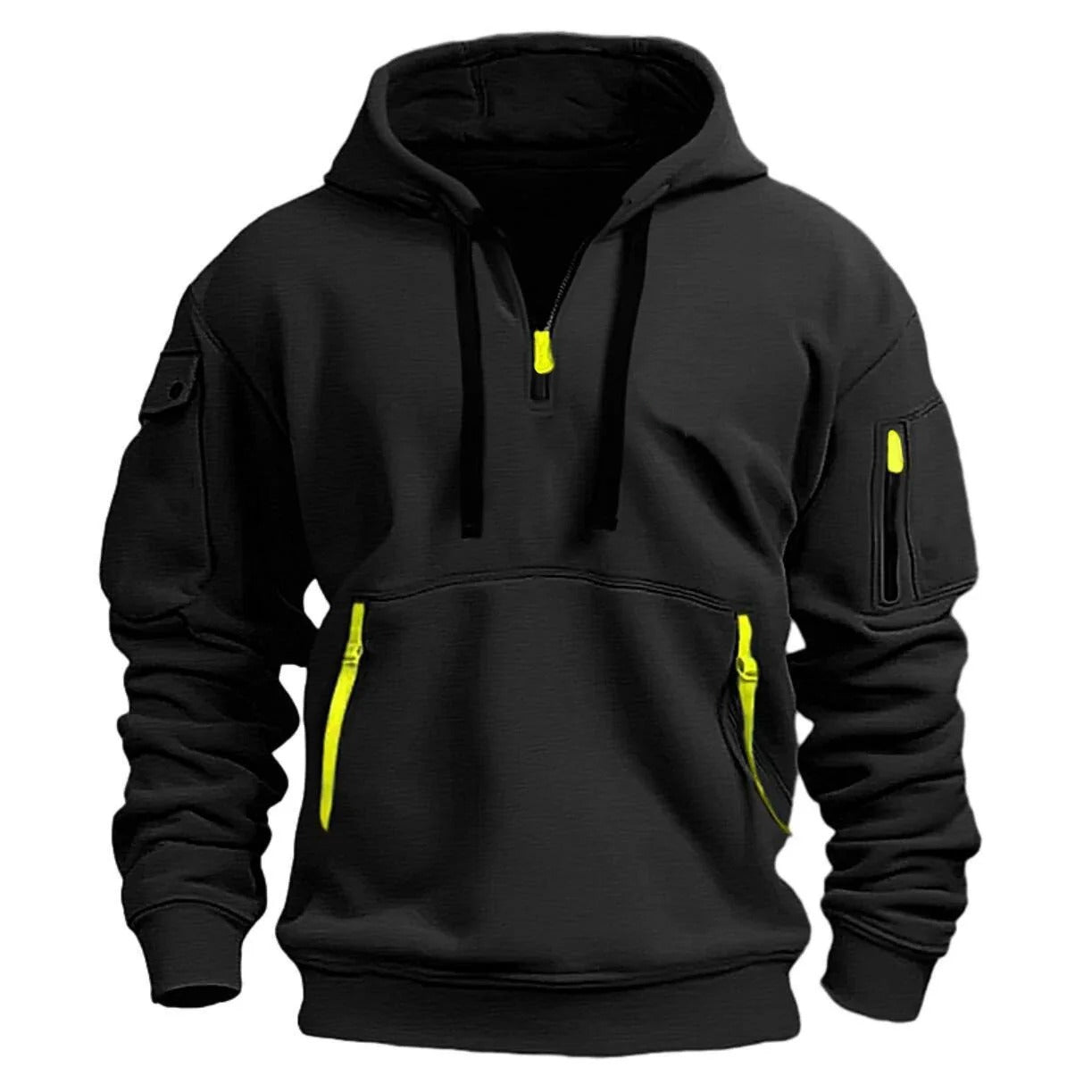 Men's Hoodie with Multiple Pockets