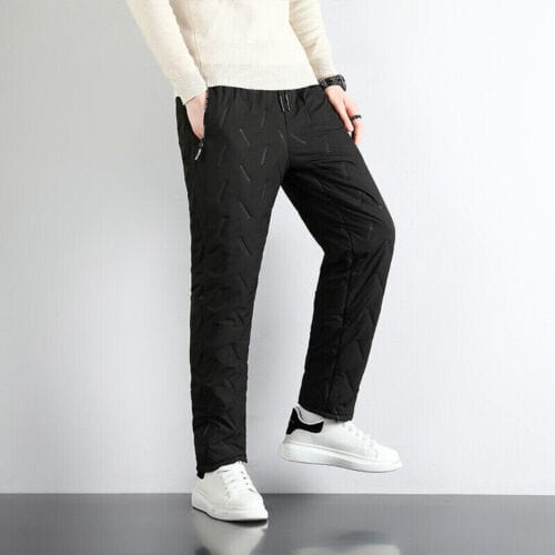 Men's Insulated Waterproof Polyester Blend Winter Pants