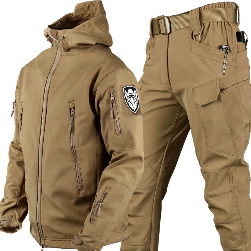 Men's Multifunctional Jacket with Fleece Lining and Zipper – Charly Fashion