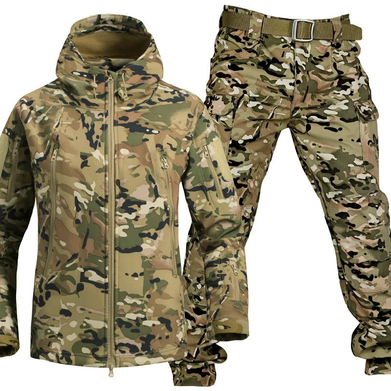 Men's Multifunctional Jacket with Fleece Lining and Zipper – Charly Fashion