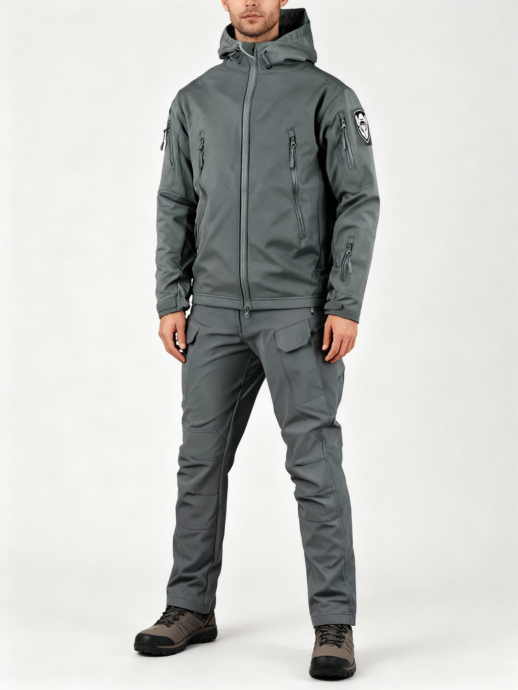Men's Multifunctional Jacket with Fleece Lining and Zipper – Charly Fashion
