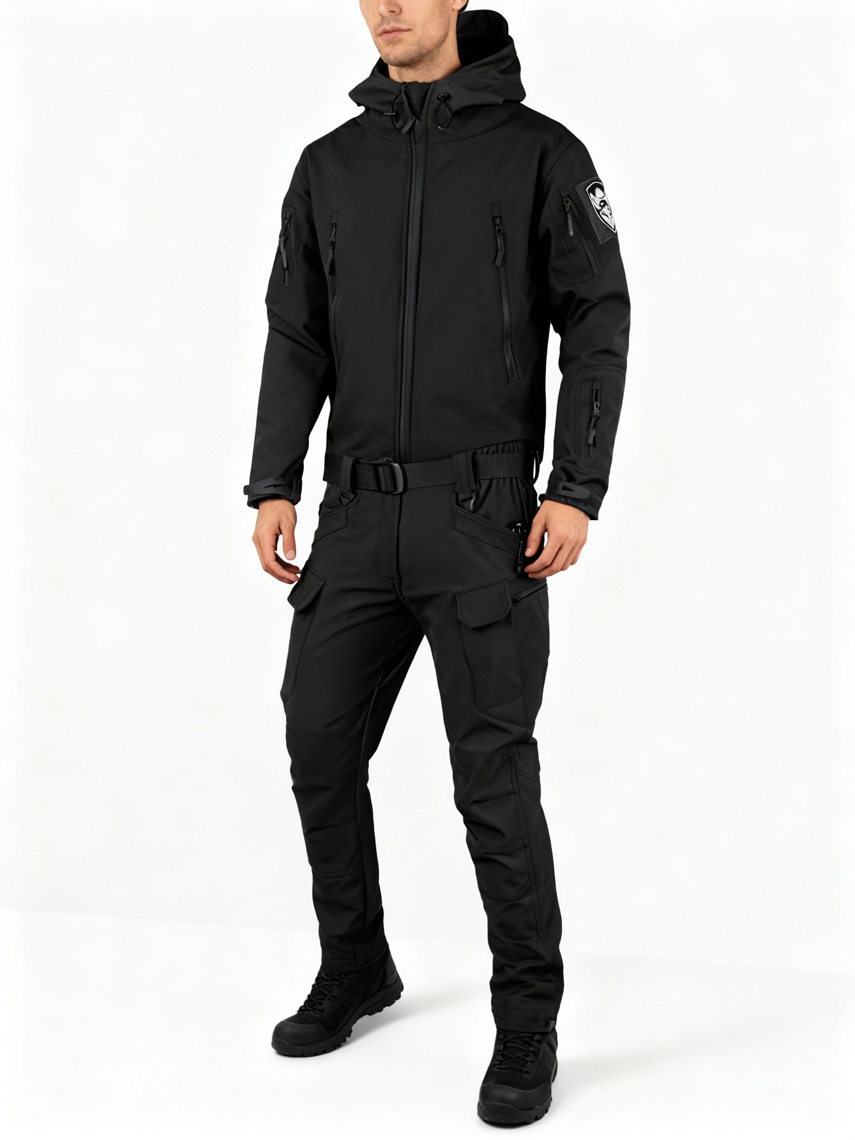 Men's Multifunctional Jacket with Fleece Lining and Zipper – Charly Fashion