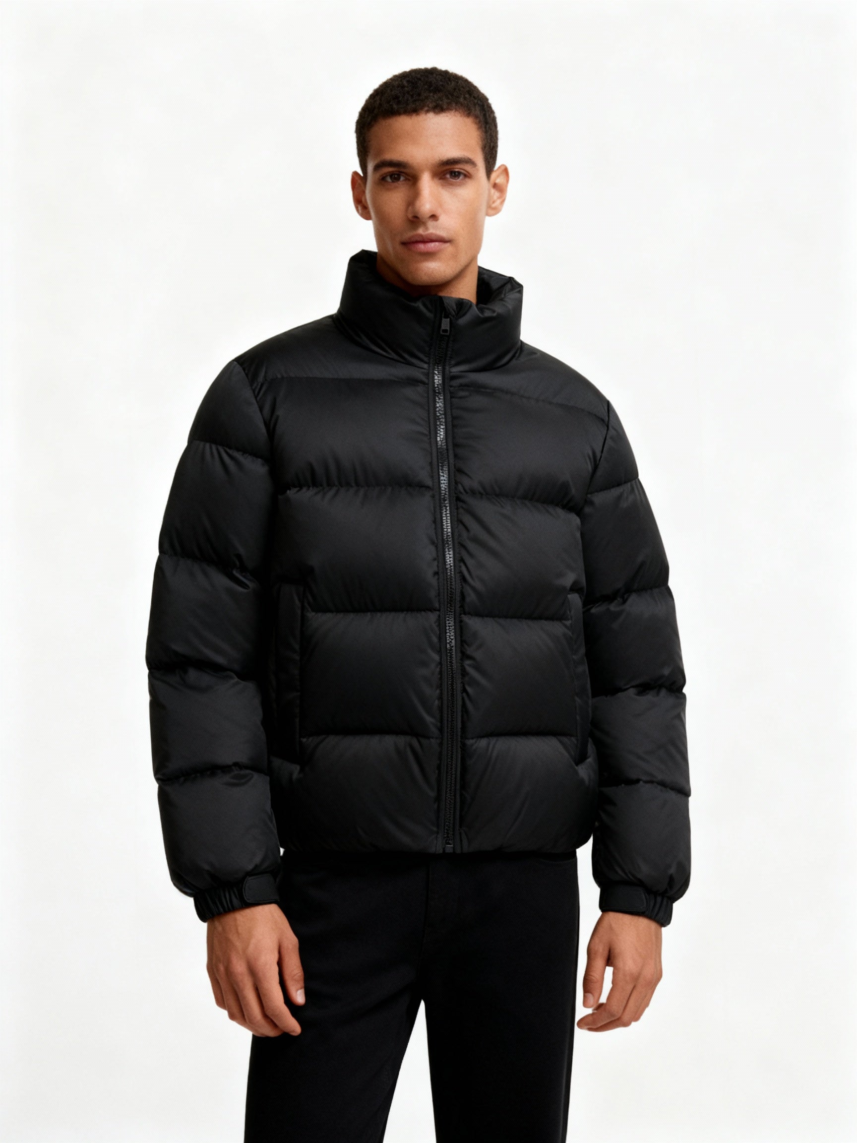 Men's Puffer Jacket Made of Duck Feathers with Warmth & Hood | Charly