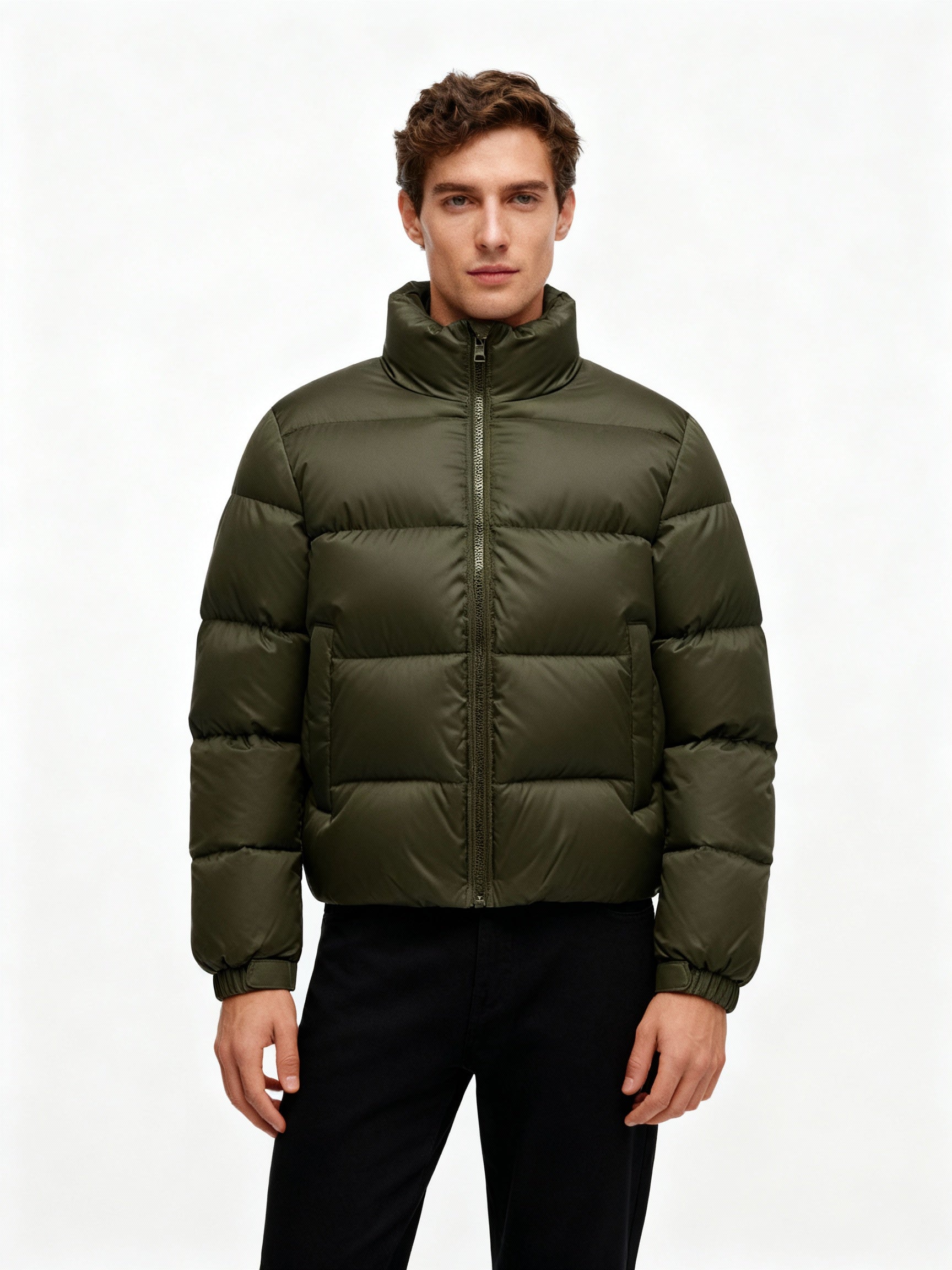 Men's Puffer Jacket Made of Duck Feathers with Warmth & Hood | Charly