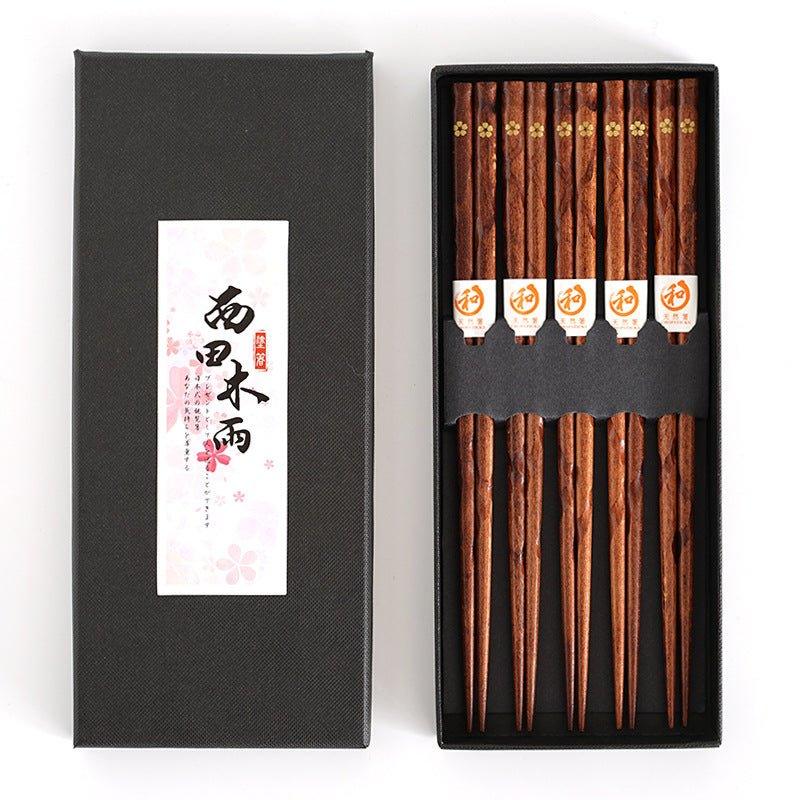 Miyabi | Golden Sakura Wooden Chopstick Set | Charly