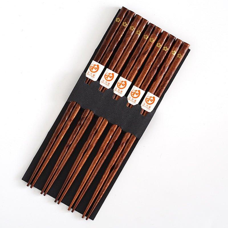Miyabi | Golden Sakura Wooden Chopstick Set | Charly