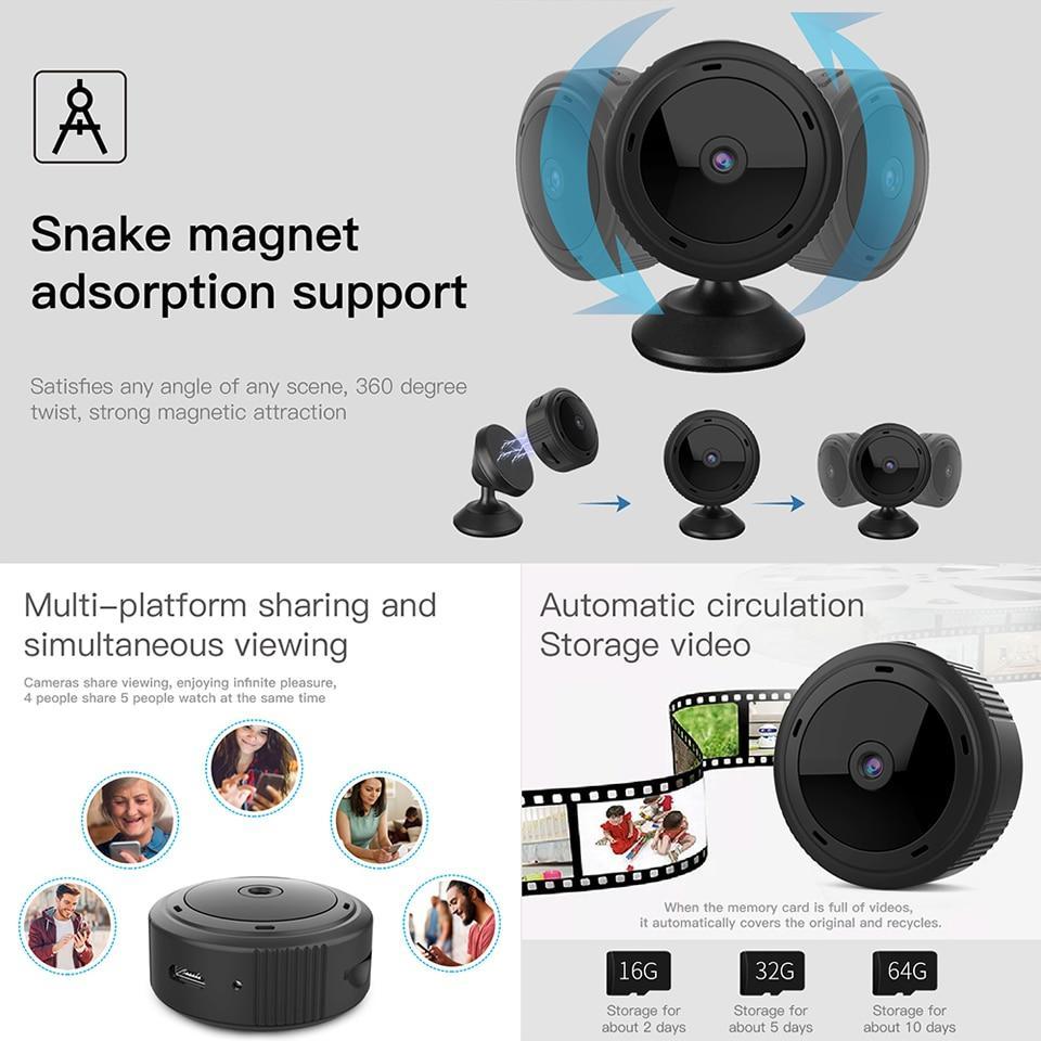 NovaGuard EchoCam 1080P WiFi Security Cam with Night Vision