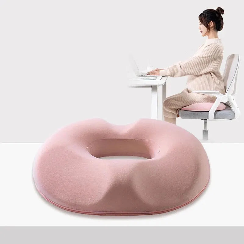 OrthoRelax | Memory Foam Seat Cushion | Relief for the Coccyx & Spine | Ergonomic & Comfortable