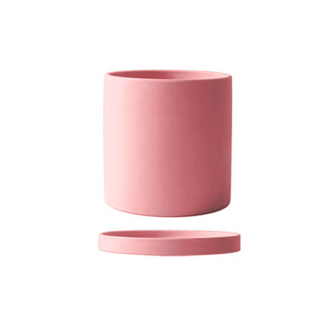 PLANTIVA – Elegant flowerpot made of ceramic with saucer