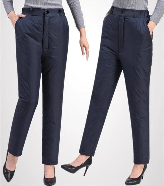 Plus-size straight-cut winter down pants