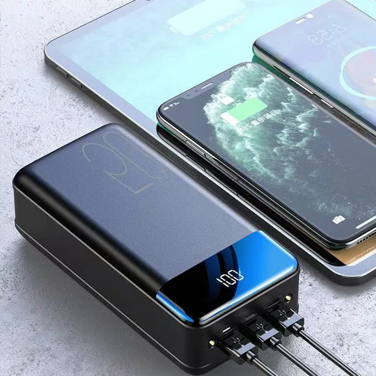 Powerbank 100,000 mAh | Ultra-fast charging | For laptop, tablet & smartphone | Compact & extremely powerful