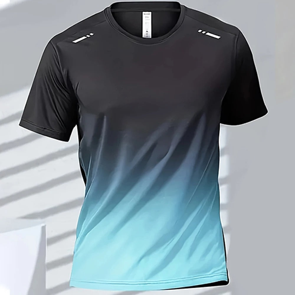 Quick-Drying Gradient T-Shirt for Men