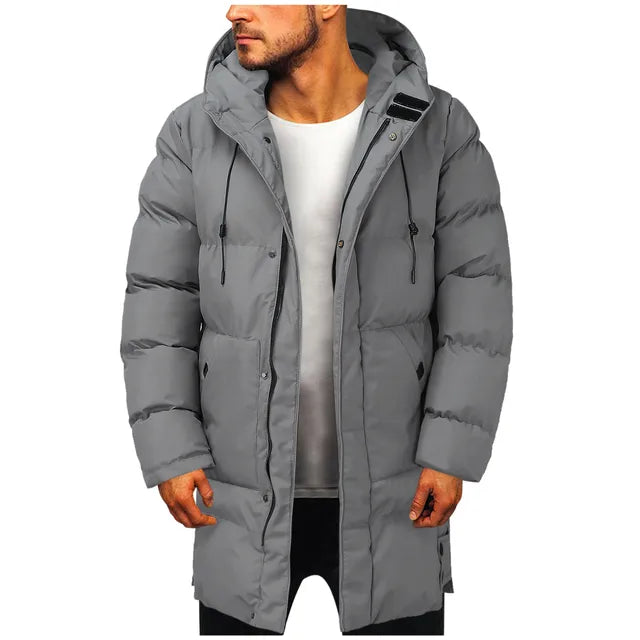 Quilted Parka for Men with Hood, Ultra-Warm and Stylish