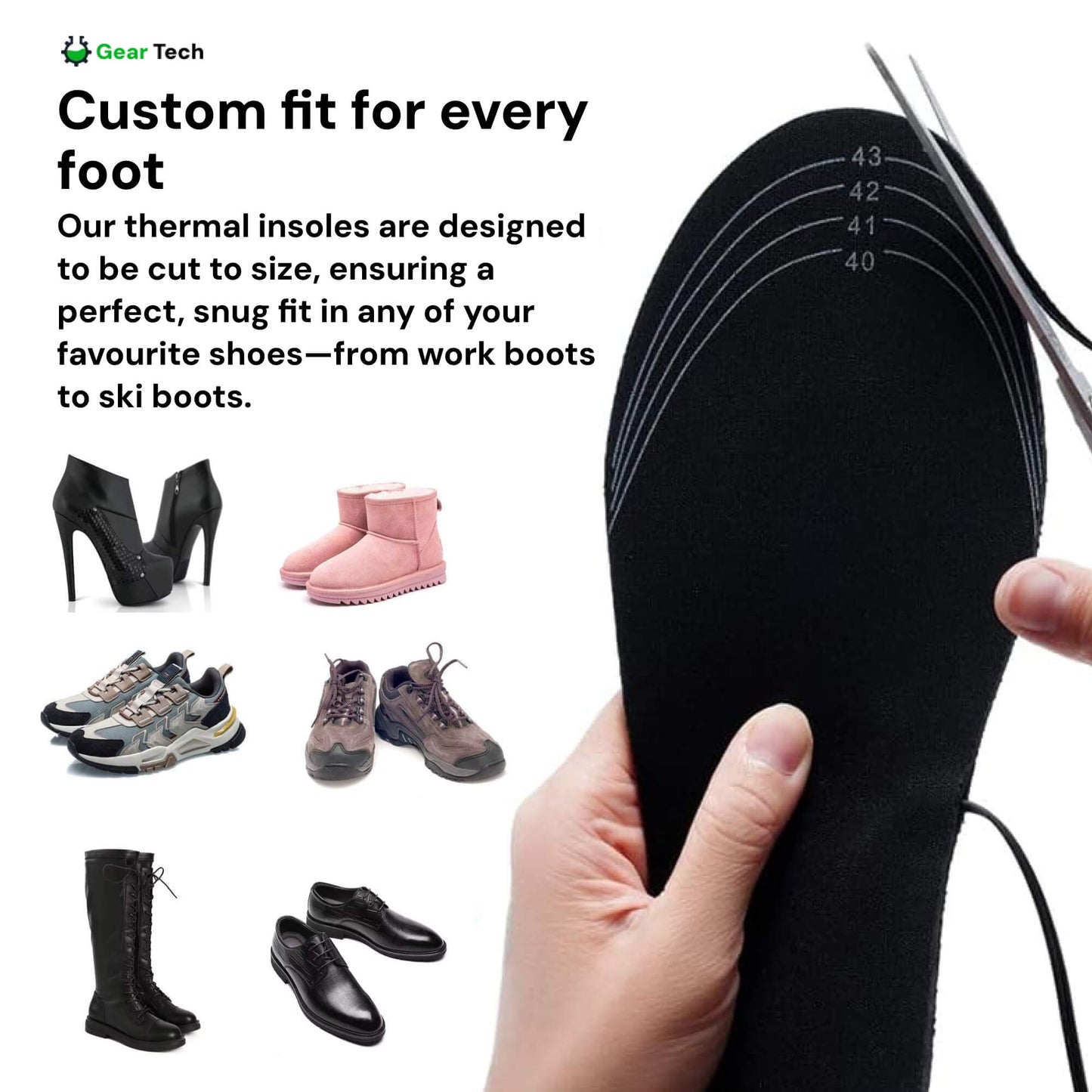 Rechargeable Heated Insoles For Boots For All Day Winter Warmth Across The UK